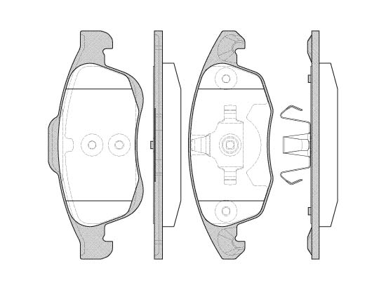KIT PASTIGLIE FRENO, FRENO DI STAZIONAMENTO A DISCO