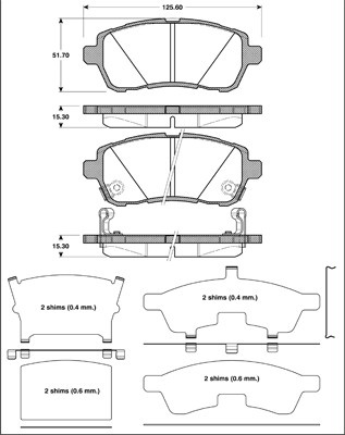 KIT PASTIGLIE FRENO PER ELEVATE PRESTAZIONI