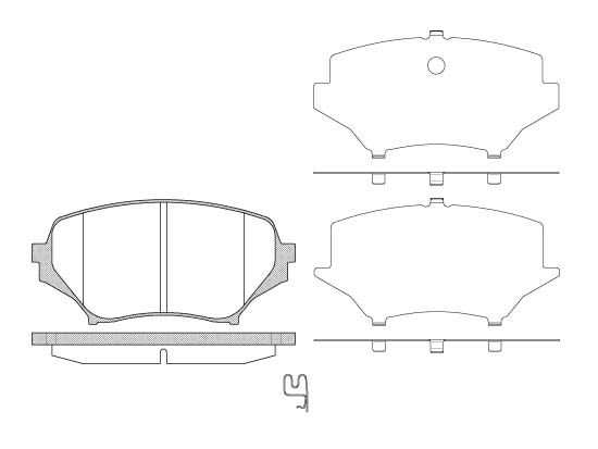 KIT PASTIGLIE FRENO PER ELEVATE PRESTAZIONI