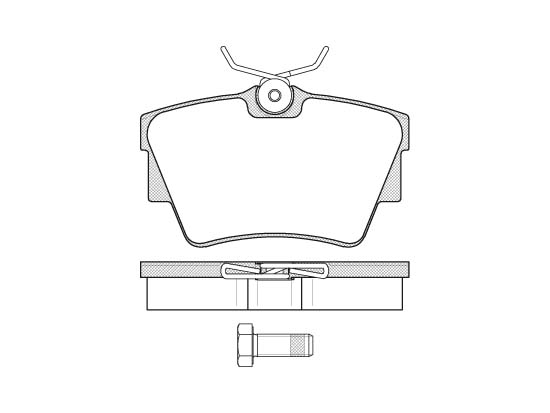 KIT PASTIGLIE FRENO, FRENO DI STAZIONAMENTO A DISCO
