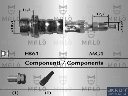 FLESSIBILE DEL FRENO - AKRON