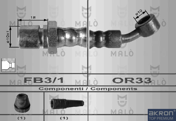 FLESSIBILE DEL FRENO - AKRON