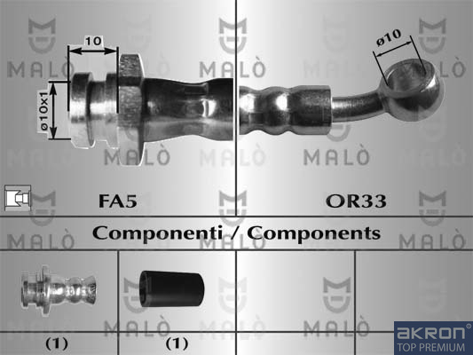 FLESSIBILE DEL FRENO - AKRON