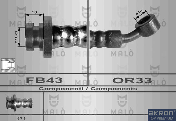FLESSIBILE DEL FRENO - AKRON