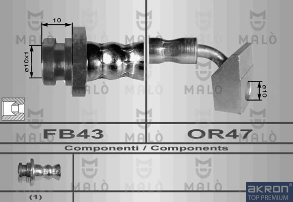 FLESSIBILE DEL FRENO - AKRON