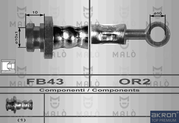FLESSIBILE DEL FRENO - AKRON