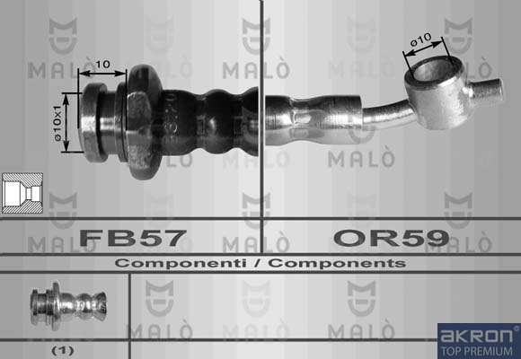 FLESSIBILE DEL FRENO - AKRON