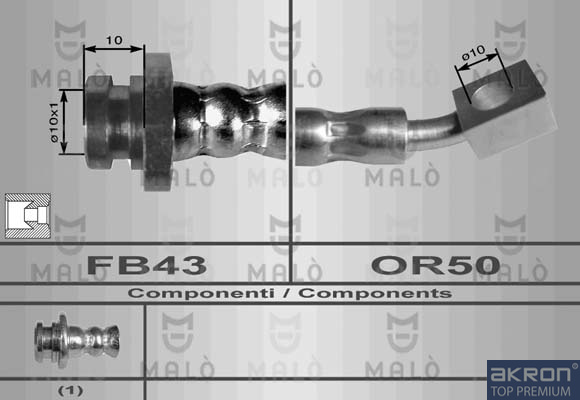 FLESSIBILE DEL FRENO - AKRON