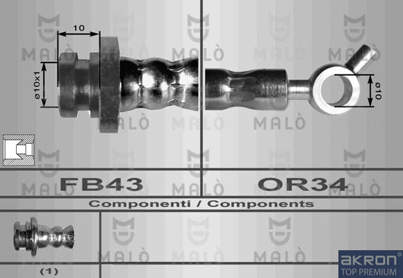 FLESSIBILE DEL FRENO - AKRON