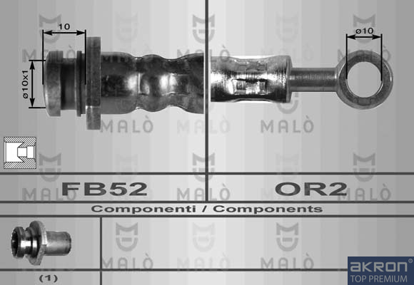 FLESSIBILE DEL FRENO - AKRON