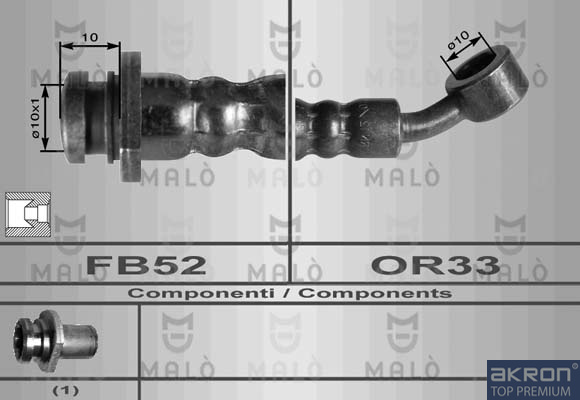 FLESSIBILE DEL FRENO - AKRON