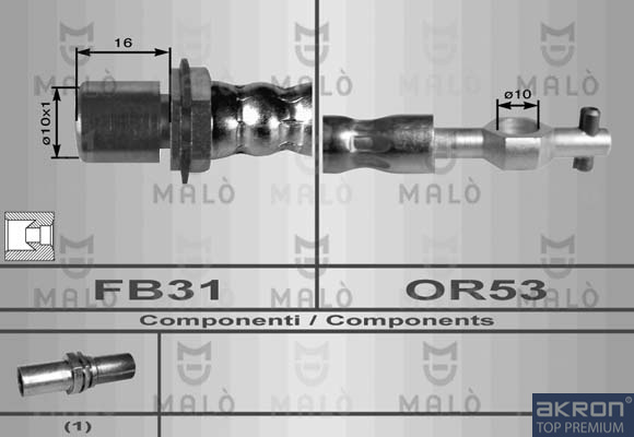 FLESSIBILE DEL FRENO - AKRON