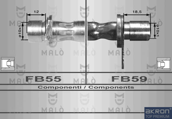 FLESSIBILE DEL FRENO - AKRON