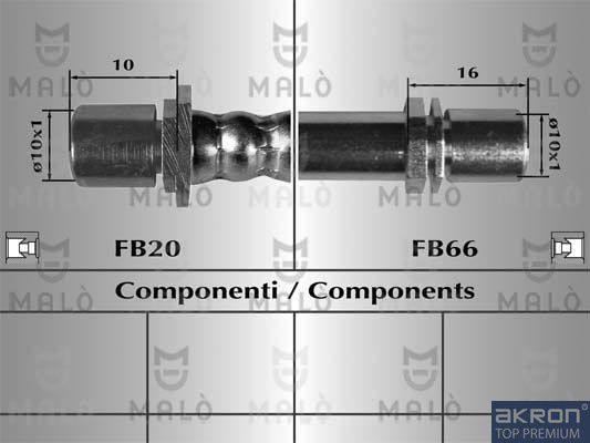 FLESSIBILE DEL FRENO - AKRON
