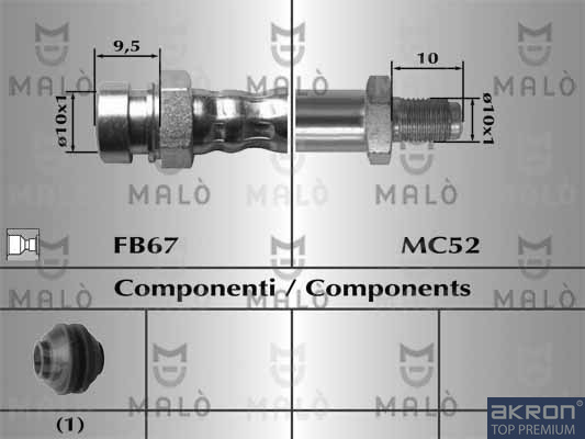 FLESSIBILE DEL FRENO - AKRON