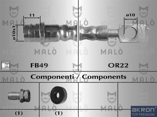 FLESSIBILE DEL FRENO - AKRON