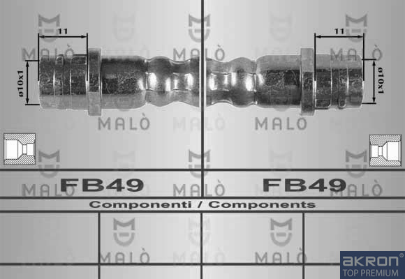 FLESSIBILE DEL FRENO - AKRON