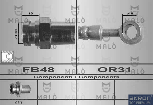FLESSIBILE DEL FRENO - AKRON