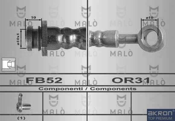 FLESSIBILE DEL FRENO - AKRON