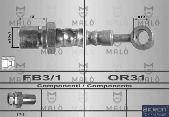 FLESSIBILE DEL FRENO - AKRON