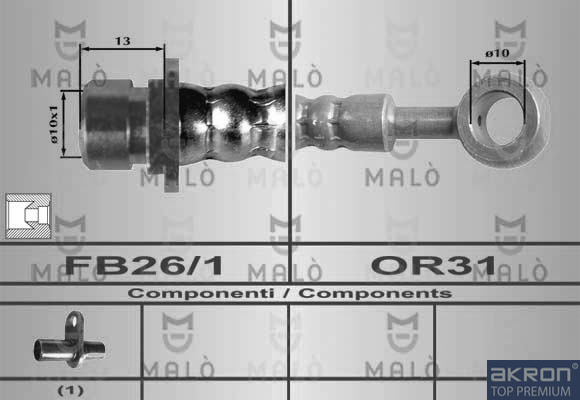 FLESSIBILE DEL FRENO - AKRON