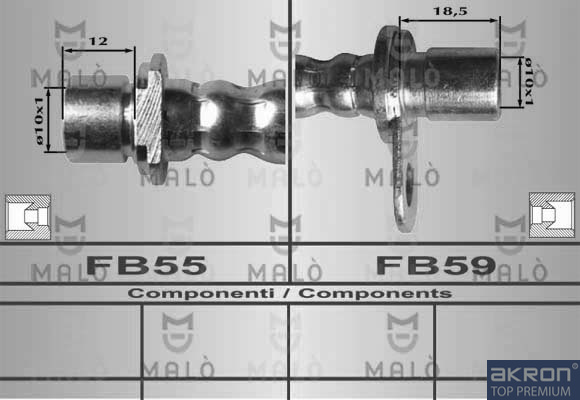 FLESSIBILE DEL FRENO - AKRON