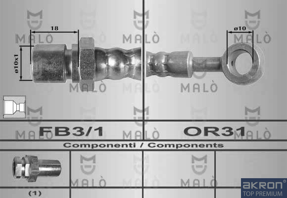 FLESSIBILE DEL FRENO - AKRON