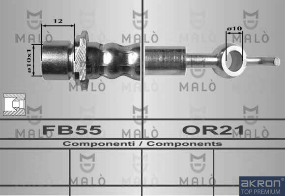 FLESSIBILE DEL FRENO - AKRON