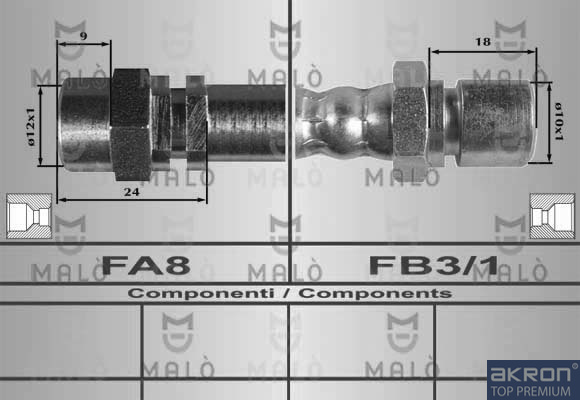 FLESSIBILE DEL FRENO - AKRON