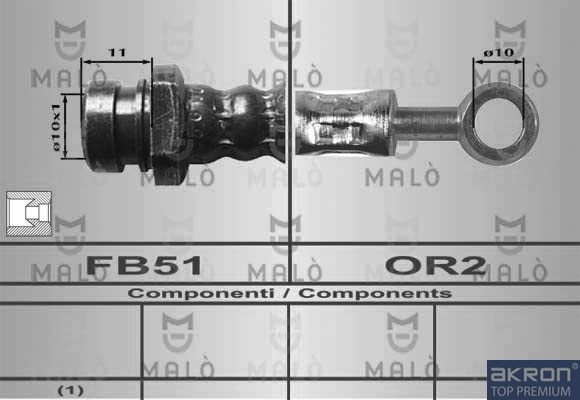 FLESSIBILE DEL FRENO - AKRON
