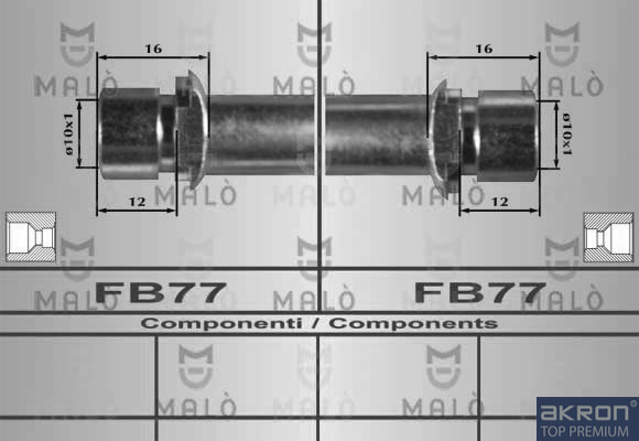 FLESSIBILE DEL FRENO - AKRON