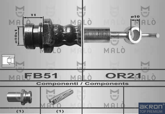 FLESSIBILE DEL FRENO - AKRON