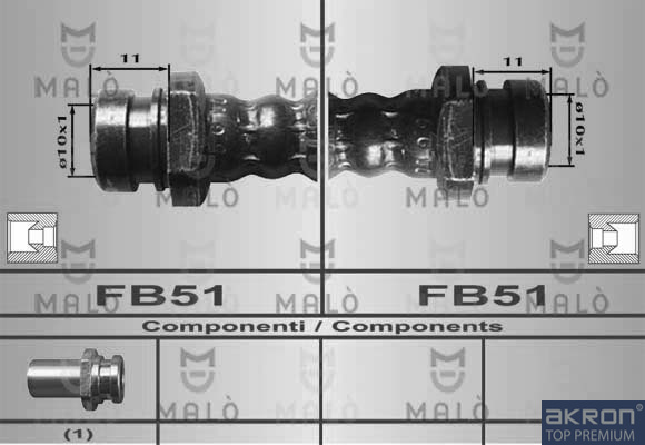 FLESSIBILE DEL FRENO - AKRON