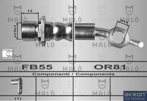 FLESSIBILE DEL FRENO - AKRON