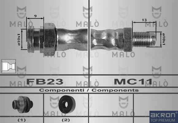 FLESSIBILE DEL FRENO - AKRON