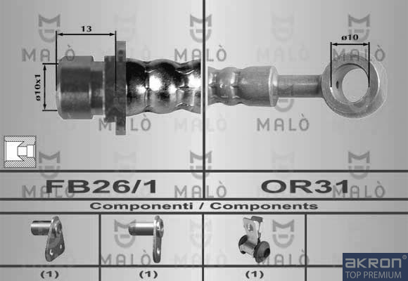 FLESSIBILE DEL FRENO - AKRON