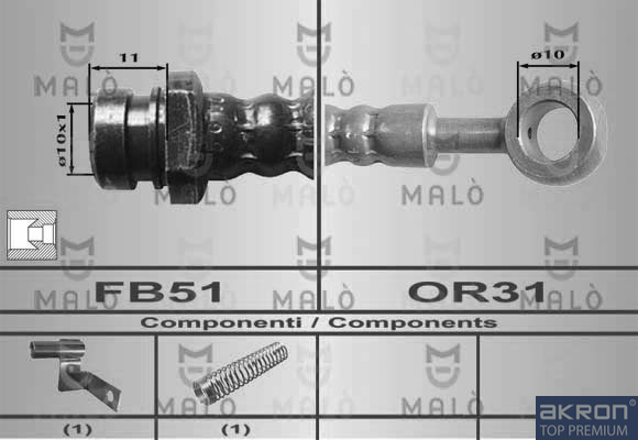 FLESSIBILE DEL FRENO - AKRON
