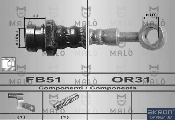 FLESSIBILE DEL FRENO - AKRON