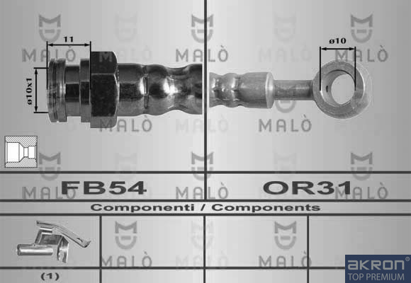 FLESSIBILE DEL FRENO - AKRON