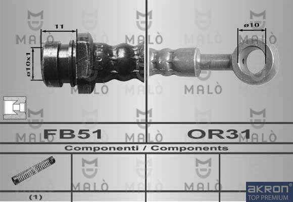 FLESSIBILE DEL FRENO - AKRON