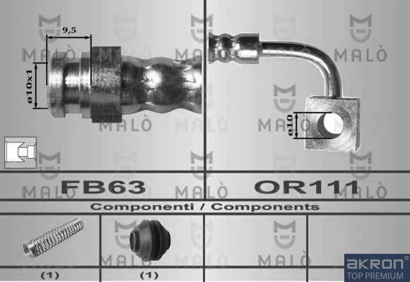 FLESSIBILE DEL FRENO - AKRON