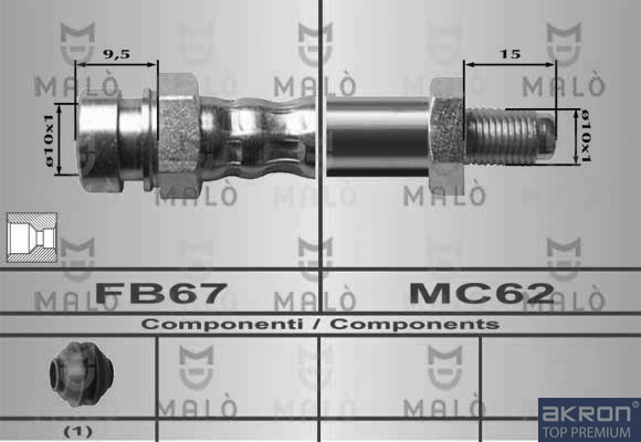 FLESSIBILE DEL FRENO - AKRON