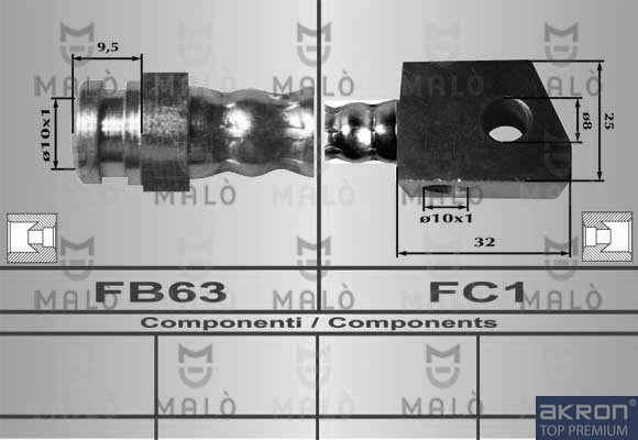 FLESSIBILE DEL FRENO - AKRON