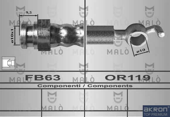 FLESSIBILE DEL FRENO - AKRON