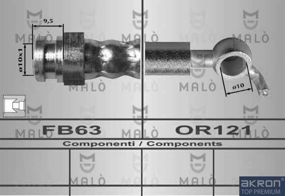 FLESSIBILE DEL FRENO - AKRON