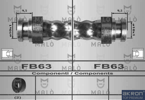 FLESSIBILE DEL FRENO - AKRON