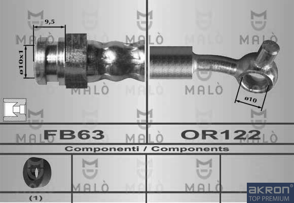 FLESSIBILE DEL FRENO - AKRON