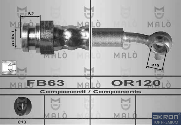 FLESSIBILE DEL FRENO - AKRON