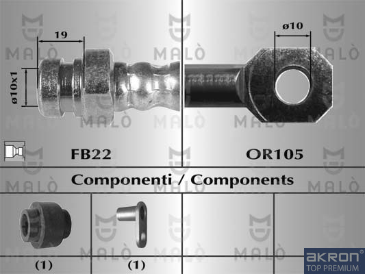FLESSIBILE DEL FRENO - AKRON