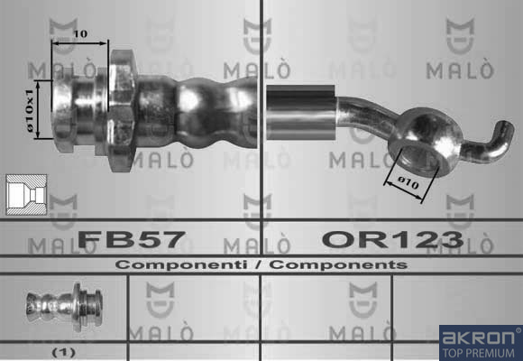 FLESSIBILE DEL FRENO - AKRON